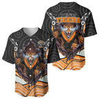 Wests Tigers Baseball Jersey The Scream of Lightning Eyes - Indigenous Dot Ripping Effect