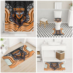 Wests Tigers Bathroom Set The Scream of Lightning Eyes - Indigenous Dot Ripping Effect