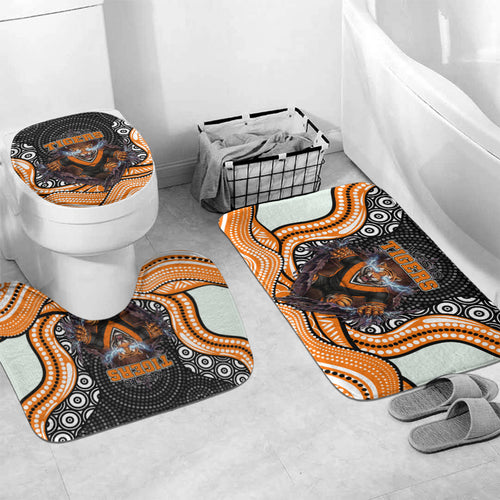 Wests Tigers Bathroom Set The Scream of Lightning Eyes - Indigenous Dot Ripping Effect