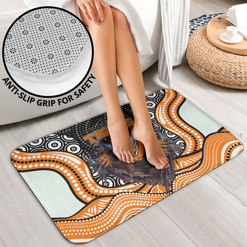 Wests Tigers Bathroom Set The Scream of Lightning Eyes - Indigenous Dot Ripping Effect