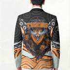 Wests Tigers Blazer The Scream of Lightning Eyes - Indigenous Dot Ripping Effect