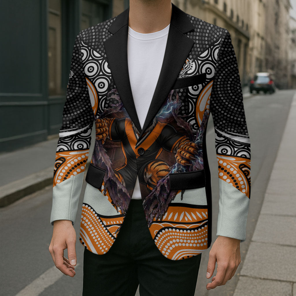 Wests Tigers Blazer The Scream of Lightning Eyes - Indigenous Dot Ripping Effect