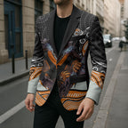 Wests Tigers Blazer The Scream of Lightning Eyes - Indigenous Dot Ripping Effect