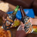 Wests Tigers 4 in 1 Can Cooler Tumbler The Scream of Lightning Eyes - Indigenous Dot Ripping Effect