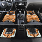 Wests Tigers Car Mats The Scream of Lightning Eyes - Indigenous Dot Ripping Effect