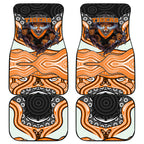Wests Tigers Car Mats The Scream of Lightning Eyes - Indigenous Dot Ripping Effect