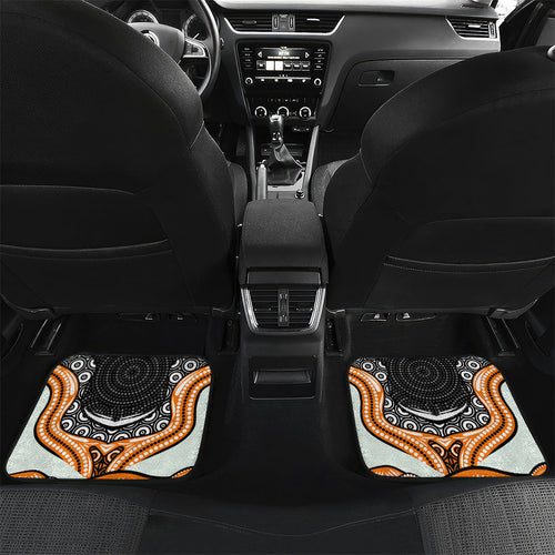 Wests Tigers Car Mats The Scream of Lightning Eyes - Indigenous Dot Ripping Effect