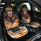 Wests Tigers Car Seat Cover The Scream of Lightning Eyes - Indigenous Dot Ripping Effect