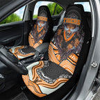 Wests Tigers Car Seat Cover The Scream of Lightning Eyes - Indigenous Dot Ripping Effect