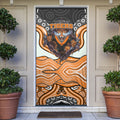 Wests Tigers Door Cover The Scream of Lightning Eyes - Indigenous Dot Ripping Effect