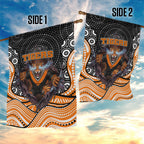 Wests Tigers Garden Flag The Scream of Lightning Eyes - Indigenous Dot Ripping Effect