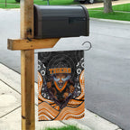 Wests Tigers Garden Flag The Scream of Lightning Eyes - Indigenous Dot Ripping Effect