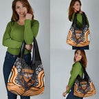 Wests Tigers Grocery Bag The Scream of Lightning Eyes - Indigenous Dot Ripping Effect