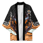 Wests Tigers Kimono The Scream of Lightning Eyes - Indigenous Dot Ripping Effect