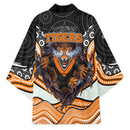 Wests Tigers Kimono The Scream of Lightning Eyes - Indigenous Dot Ripping Effect