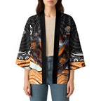 Wests Tigers Kimono The Scream of Lightning Eyes - Indigenous Dot Ripping Effect