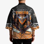 Wests Tigers Kimono The Scream of Lightning Eyes - Indigenous Dot Ripping Effect