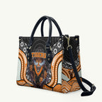 Wests Tigers Leather Bag The Scream of Lightning Eyes - Indigenous Dot Ripping Effect