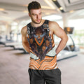 Wests Tigers Men Tank Top The Scream of Lightning Eyes - Indigenous Dot Ripping Effect