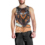 Wests Tigers Men Tank Top The Scream of Lightning Eyes - Indigenous Dot Ripping Effect