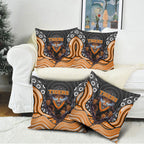 Wests Tigers Pillow Cover The Scream of Lightning Eyes - Indigenous Dot Ripping Effect