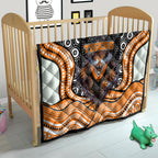 Wests Tigers Quilt The Scream of Lightning Eyes - Indigenous Dot Ripping Effect