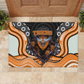 Wests Tigers Rubber Doormat The Scream of Lightning Eyes - Indigenous Dot Ripping Effect