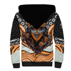 Wests Tigers Sherpa Hoodie The Scream of Lightning Eyes - Indigenous Dot Ripping Effect