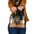 Wests Tigers Shoulder Handbag The Scream of Lightning Eyes - Indigenous Dot Ripping Effect