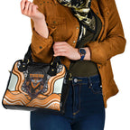 Wests Tigers Shoulder Handbag The Scream of Lightning Eyes - Indigenous Dot Ripping Effect