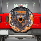 Wests Tigers Spare Tire Cover The Scream of Lightning Eyes - Indigenous Dot Ripping Effect