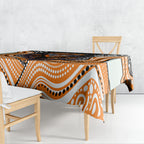 Wests Tigers Tablecloth The Scream of Lightning Eyes - Indigenous Dot Ripping Effect