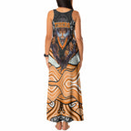 Wests Tigers Tank Maxi Dress The Scream of Lightning Eyes - Indigenous Dot Ripping Effect