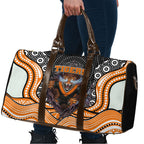 Wests Tigers Travel Bag The Scream of Lightning Eyes - Indigenous Dot Ripping Effect