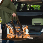 Wests Tigers Travel Bag The Scream of Lightning Eyes - Indigenous Dot Ripping Effect