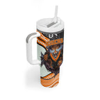 Wests Tigers Tumbler With Handle The Scream of Lightning Eyes - Indigenous Dot Ripping Effect