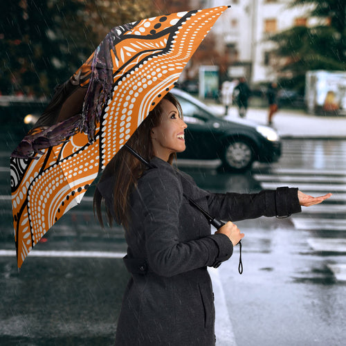 Wests Tigers Umbrella The Scream of Lightning Eyes - Indigenous Dot Ripping Effect