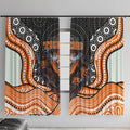 Wests Tigers Window Curtain The Scream of Lightning Eyes - Indigenous Dot Ripping Effect