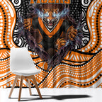 Wests Tigers Window Curtain The Scream of Lightning Eyes - Indigenous Dot Ripping Effect