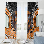 Wests Tigers Window Curtain The Scream of Lightning Eyes - Indigenous Dot Ripping Effect