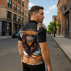 Wests Tigers Zipper Polo Shirt The Scream of Lightning Eyes - Indigenous Dot Ripping Effect