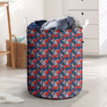 Sydney Roosters Laundry Basket Tropical Hibiscus Floral Seamless Rugby Mascot