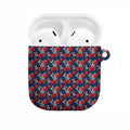 Sydney Roosters AirPods Case Tropical Hibiscus Floral Seamless Rugby Mascot