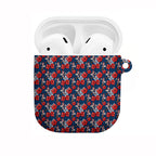 Sydney Roosters AirPods Case Tropical Hibiscus Floral Seamless Rugby Mascot