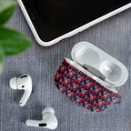 Sydney Roosters AirPods Case Tropical Hibiscus Floral Seamless Rugby Mascot