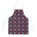 Sydney Roosters Apron Tropical Hibiscus Floral Seamless Rugby Mascot