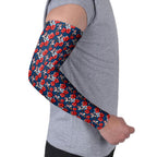 Sydney Roosters Arm Sleeves Tropical Hibiscus Floral Seamless Rugby Mascot