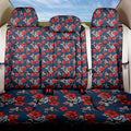 Sydney Roosters Back Car Seat Cover Tropical Hibiscus Floral Seamless Rugby Mascot