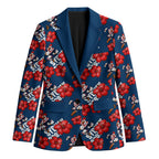 Sydney Roosters Blazer Tropical Hibiscus Floral Seamless Rugby Mascot
