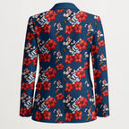 Sydney Roosters Blazer Tropical Hibiscus Floral Seamless Rugby Mascot